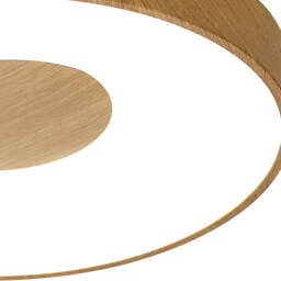 Coin Round Ceiling 56W LED With Remote Control 2700K-5000K, 2500lm, Wood Effect, 3yrs Warranty - thumbnail 5