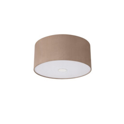 Baymont Polished Chrome 3 Light E27 Flush Ceiling With 40cm x 18cm Dual Faux Silk Shade, Antique Gold/Ruby - thumbnail 5