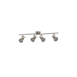 Focus 4 Light Adjustable Spotlight Bar Satin Silver, GU10 - thumbnail 3