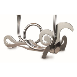 Acanto Table Lamp 2 Light E14, Polished Chrome With Black Shades - thumbnail 3