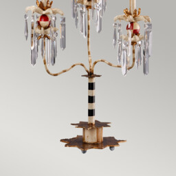 Birdland 1 Light Table Lamp Black, Gold, Crystal, E27 - thumbnail 5