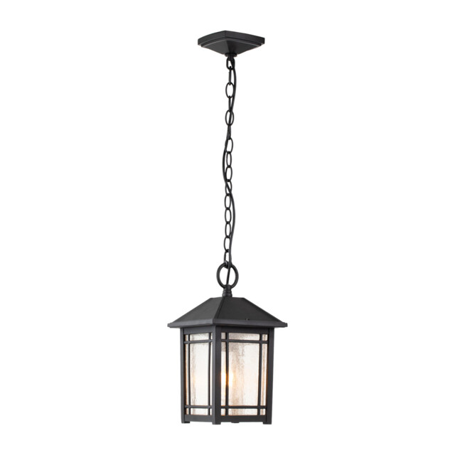 Quoizel Cedar Point Outdoor Pendant Ceiling Light Black, IP44 - image 1