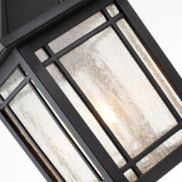 Quoizel Cedar Point Outdoor Pendant Ceiling Light Black, IP44 - thumbnail 3