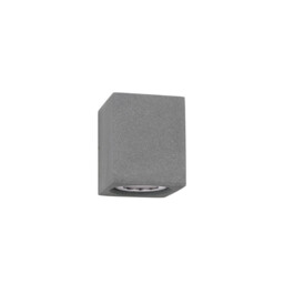 Emile Outdoor Down Wall Lamp Grey Cement Glass LED 5W 200Lm 3000K IP65 - thumbnail 1