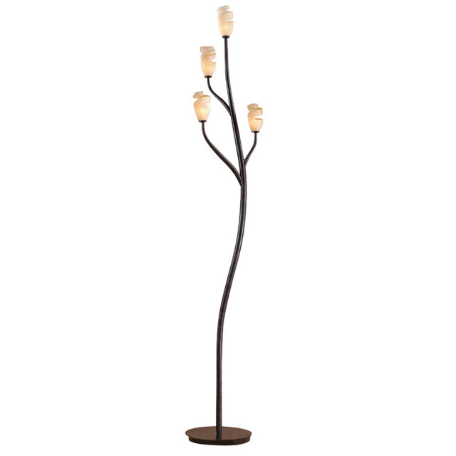 Forest Floor Lamp 4 Light G9, Brown/Black Oxide, NOT LED/CFL Compatible - image 1