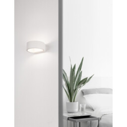 Enna Integrated LED Wall Lamp Sandy White Aluminium LED 6W 444Lm 3000K - thumbnail 2