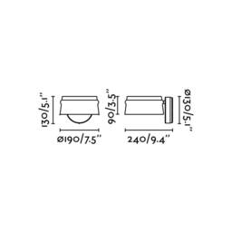 Loop LED Indoor Wall Lamp Black, Wood - thumbnail 3