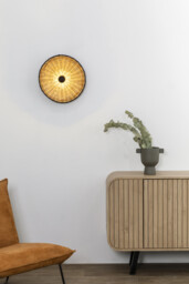 Costas 400 H70 Black, Rattan Wall / Ceiling Lamp - thumbnail 2