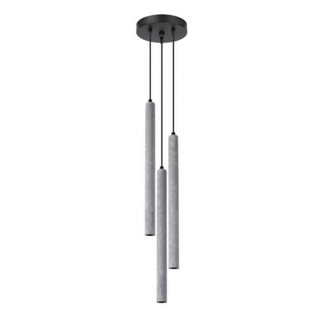 Pastelo Modern Cluster Pendant Ceiling Light Concrete 3x G9 - image 1