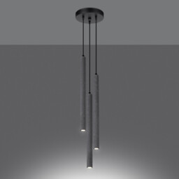 Pastelo Modern Cluster Pendant Ceiling Light Concrete 3x G9 - thumbnail 3