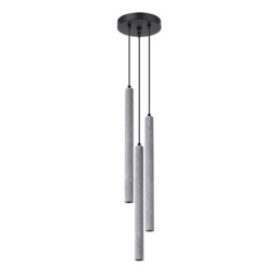 Pastelo Modern Cluster Pendant Ceiling Light Concrete 3x G9 - thumbnail 1
