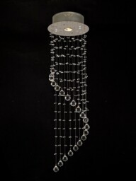 Colorado Ceiling Cluster Pendant Single-Spiral 1 Light Polished Chrome, Crystal - thumbnail 2