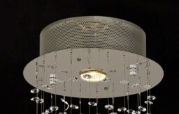 Colorado Ceiling Cluster Pendant Single-Spiral 1 Light Polished Chrome, Crystal - thumbnail 5