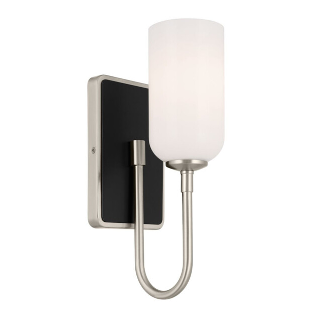 Kichler Solia Wall Lamp Contemporary Brushed Nickel, Black 3000K IP44 1x G9 - image 1