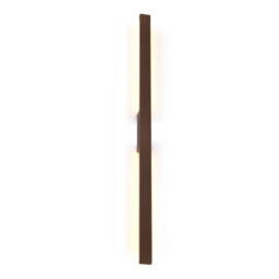 Lotus 1.4m Wall Lamp, 24W LED, 3000K, 2300lm, IP54, Rust Brown, 3yrs Warranty - thumbnail 1