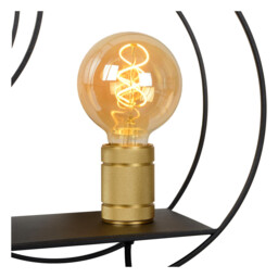 Circle Retro Wall Light - 1xE27 - Black - thumbnail 5