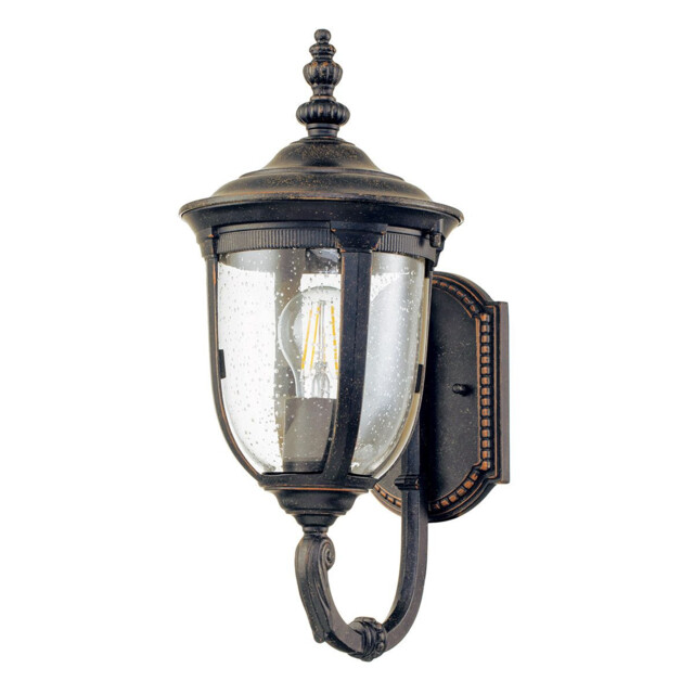 Cleveland Outdoor Wall Lantern Weathered Bronze, IP44 - image 1