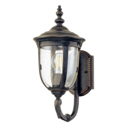 Cleveland Outdoor Wall Lantern Weathered Bronze, IP44 - thumbnail 1