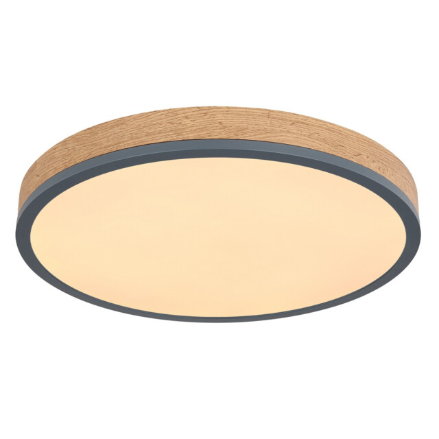 Doro 45cm Flush Ceiling Light Graphite LED 3000K - image 1