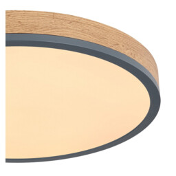 Doro 45cm Flush Ceiling Light Graphite LED 3000K - thumbnail 5