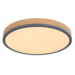 Doro 45cm Flush Ceiling Light Graphite LED 3000K