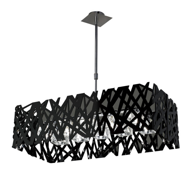 Tokio Rectangular Telescopic 10 Light G9 Polished Chrome/Black - image 1