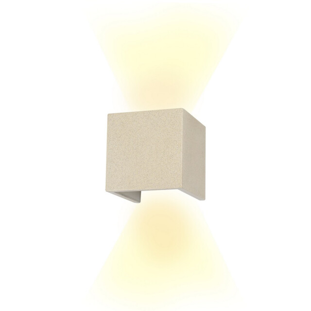 Taos Wall Lamp, 12W LED, 3000K, 1100lm, IP65, White Cement, 3yrs Warranty - image 1