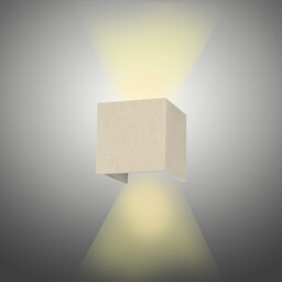 Taos Wall Lamp, 12W LED, 3000K, 1100lm, IP65, White Cement, 3yrs Warranty - thumbnail 2