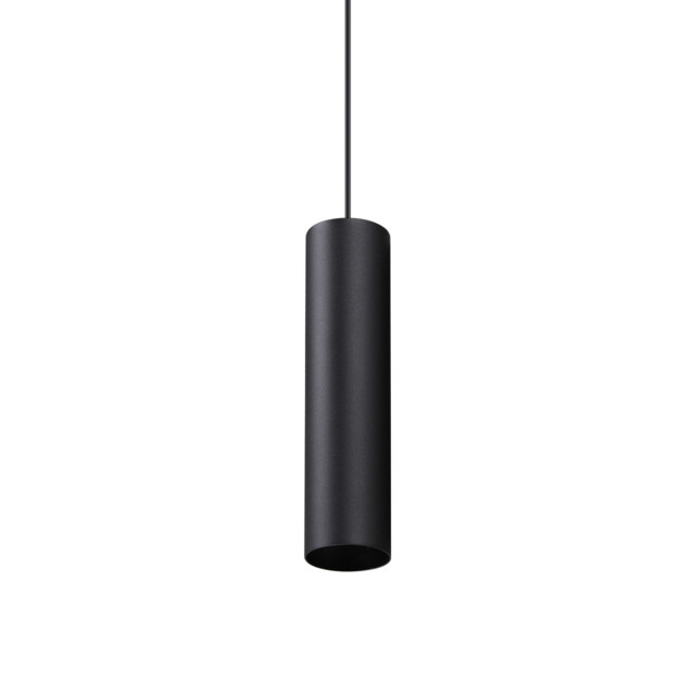 Look 25cm Slim Pendant Ceiling Light Black 1x GU10 - image 1
