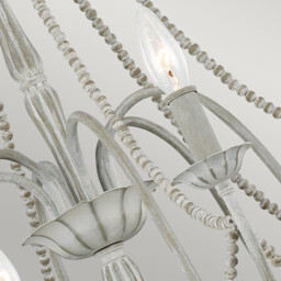 Feiss Maryville 6 Light Chandelier Washed Grey - thumbnail 5
