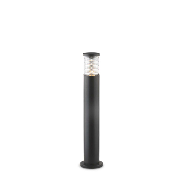 Tronco 1 Light Outdoor Tall Bollard Black IP44, E27