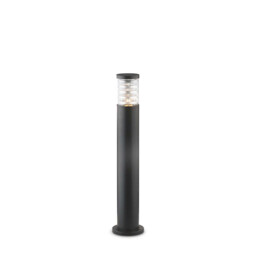 Tronco 1 Light Outdoor Tall Bollard Black IP44, E27