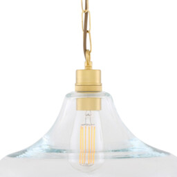 Clifton Dome Pendant, Satin Brass - thumbnail 2