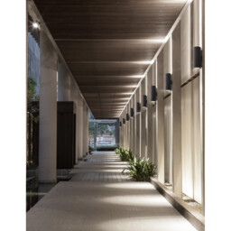 Alp Outdoor Up Down Wall Lamp Sandy Black Aluminium, Glass LED Chip 10W 1857Lm 3000K IP65 - thumbnail 2