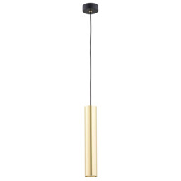 Gomera Plus Slim Pendant Ceiling Light Brass Steel, Black Structure - thumbnail 2
