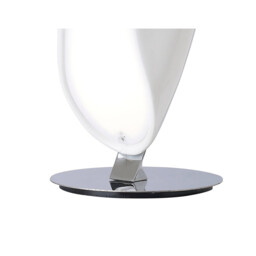 Pasion Table Lamp 2 Light E27, Gloss White/Polished Chrome - thumbnail 3