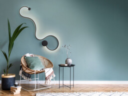 Grafos Integrated LED Wall Light, Matt Black - thumbnail 2