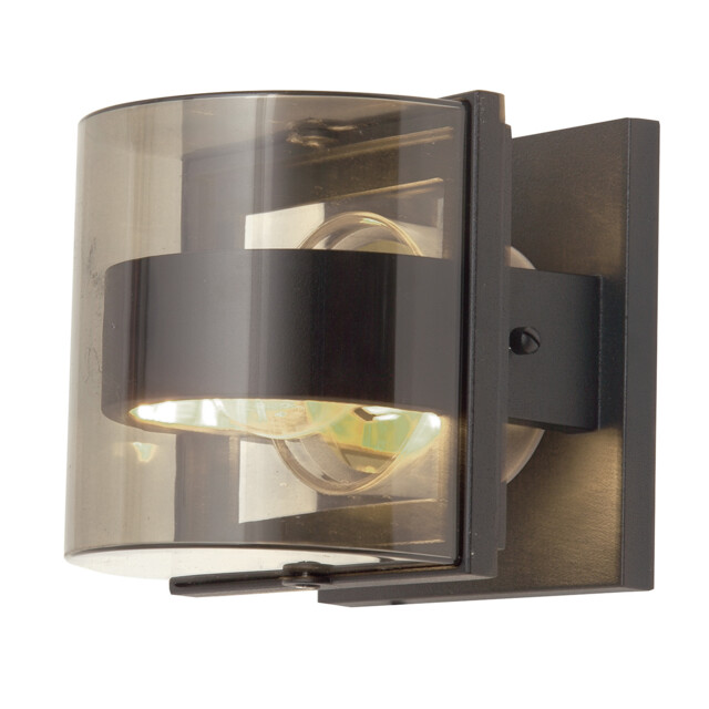 Frida 1 Light Indoor Small Wall Light Graphite IP54, E27 - image 1