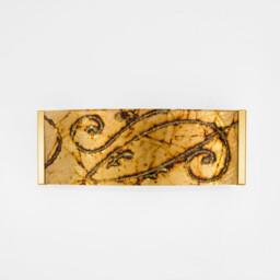 Emozione Glass Flush Wall Lamp 2 Light 24 Carat Gold - thumbnail 2
