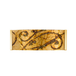 Emozione Glass Flush Wall Lamp 2 Light 24 Carat Gold