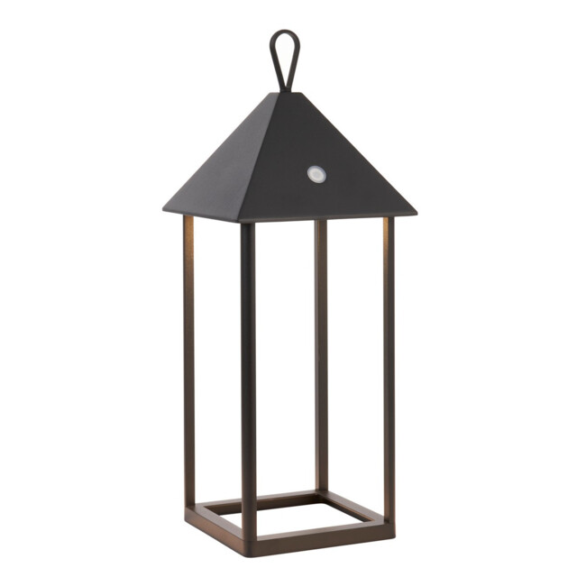 Hoot Large Integrated LED Table Lamp Matt Black, Clear Glass, IP44 - image 1