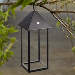 Hoot Large Integrated LED Table Lamp Matt Black, Clear Glass, IP44 - thumbnail 5