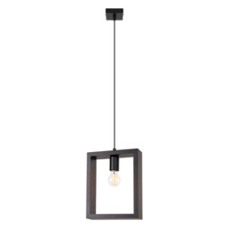 Aries Square Pendant Ceiling Light Wenge - thumbnail 1