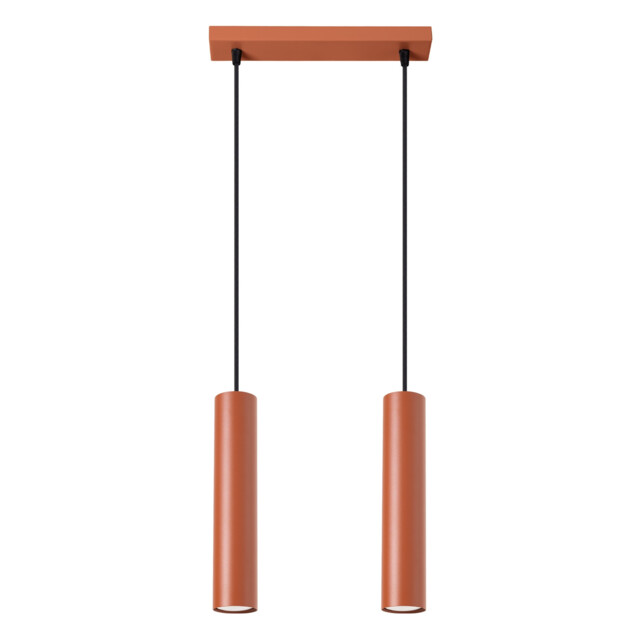 Lagos Loft Bar Pendant 2 Light Red Ochre - image 1