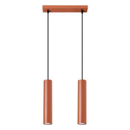 Lagos Loft Bar Pendant 2 Light Red Ochre - thumbnail 1