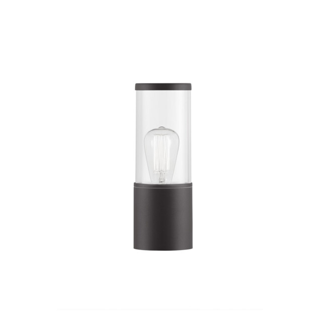 Zosia Outdoor Pedestal Light Dark Grey Aluminium, LED E27 IP65 - image 1