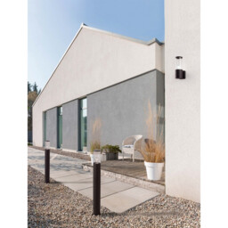 Zosia Outdoor Pedestal Light Dark Grey Aluminium, LED E27 IP65 - thumbnail 2