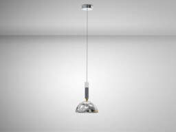 Charlize Dome Pendant Ceiling Light Silver LED 3000K - thumbnail 3