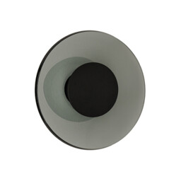 Aerisca 32cm Integrated Led Wall Lamp Black Matt-Smoked Glass LED 2700-3000K Dimmable