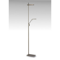 Phuket Floor Lamp 2 Light 21W Down 7W Up LED 3000K, 3000lm, Touch Dimmer, Satin Nickel, 3yrs Warranty - thumbnail 2